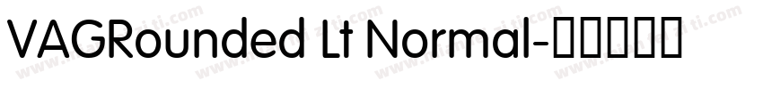 VAGRounded Lt Normal字体转换